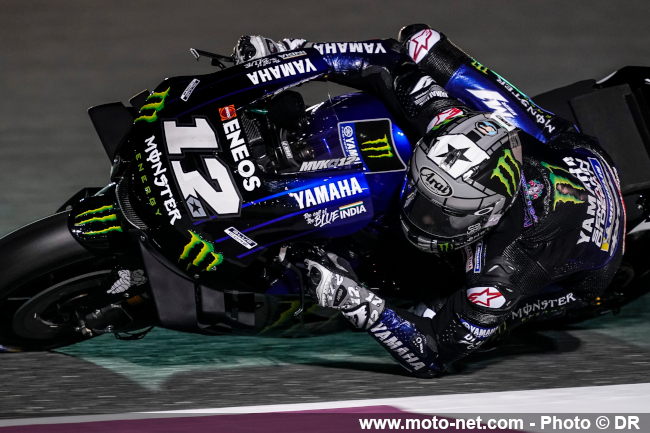Rossi et Viñales confiants pour le GP du Qatar même s'il reste des progrès à faire