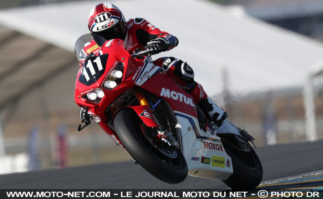Sur la Honda n°111, Randy de Puniet n'a pas ménagé ses efforts