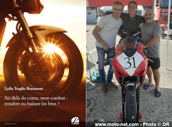 Après un long coma, Lydia Truglio Beaumont se reconstruit par l'écriture et la moto
