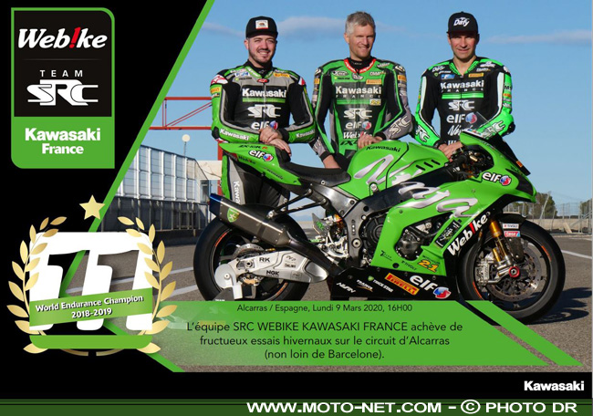  La Kawasaki SRC n°1 d'Endurance roule désormais sur pneus Michelin 