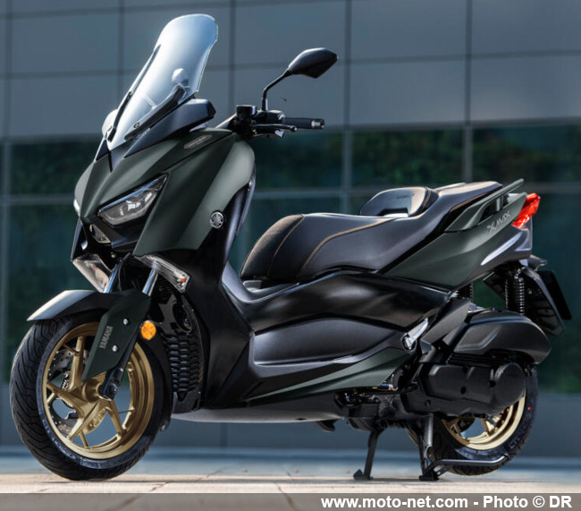  Nouveaux coloris 2022 pour les scooters Yamaha Xmax, Nmax et Tricity 300