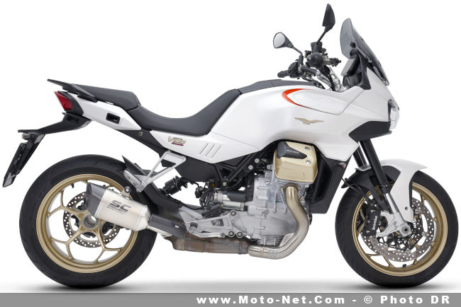 Le silencieux SC-Project SC1-R pour la Moto Guzzi V100 Mandello