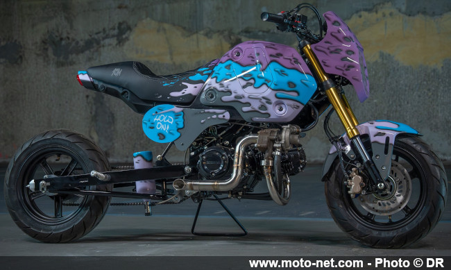 Grosses prépas de petites motos Honda au Wheels and Waves 2023