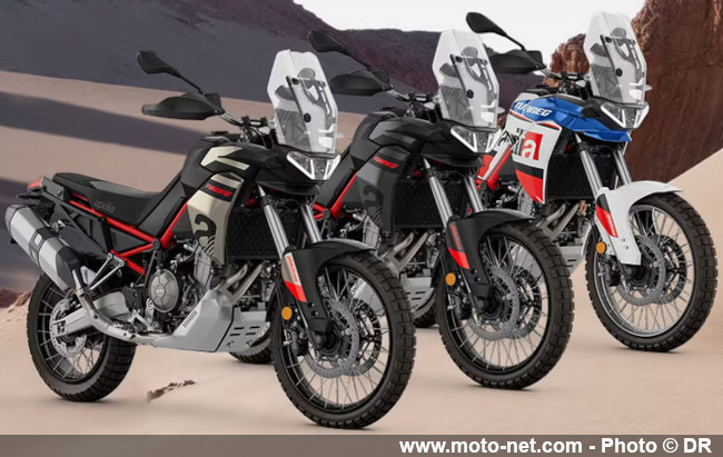 Aprilia lance trois nouveaux coloris 2024 sur son trail Tuareg 660