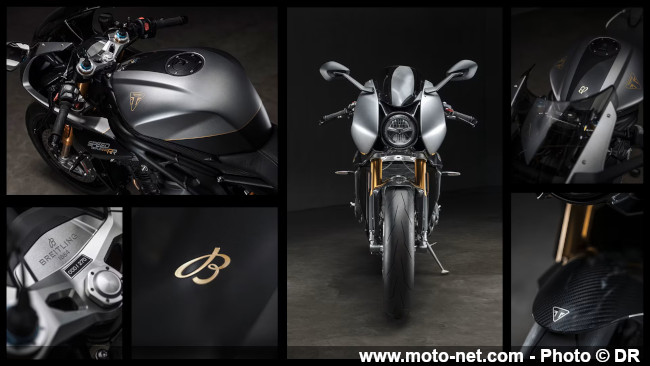 Triumph et Breitling associent leurs Speed Triple RR et Chronomat 