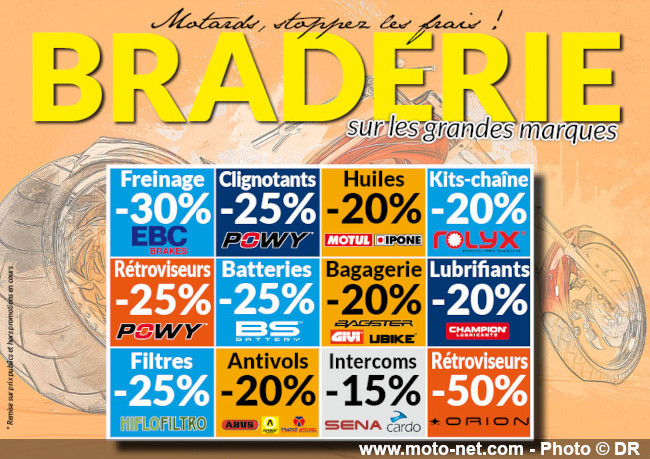 Grande braderie au magasin moto Cardy Coignières ce week-end