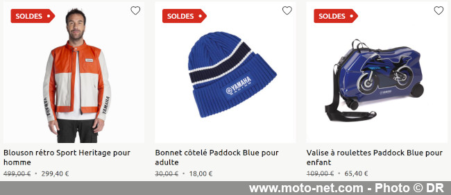 Soldes d'été moto : -50% sur certains vêtements et équipements Yamaha 