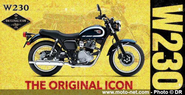 Kawasaki lance une basique W230 et ressuscite Meguro