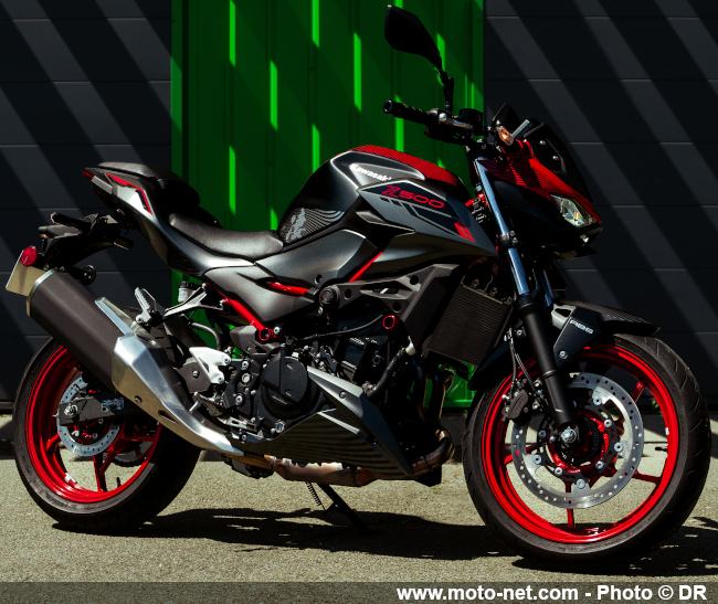 Kawasaki sort deux Z500 Sugomi Edition aux stickers zébrés