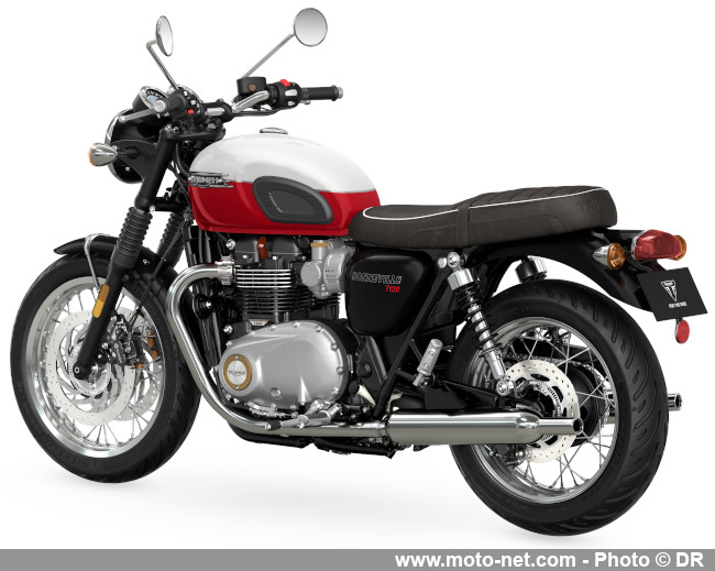 Quelques Speed Triple RR Breitling et plein de coloris 2025 chez Triumph 