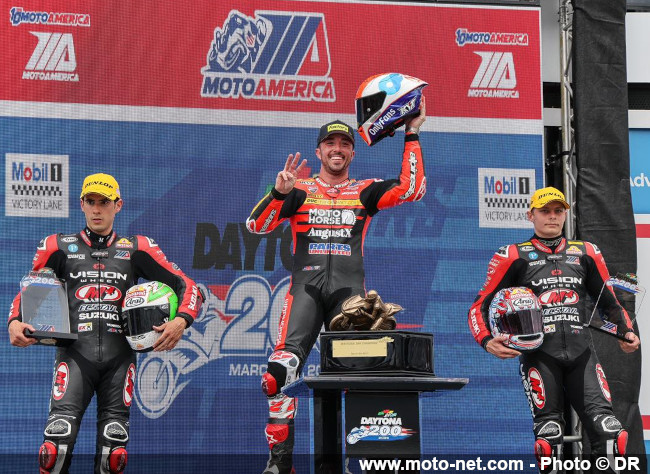 Herrin s'impose encore à la Daytona 200, Hickman et Dunlop s'illustrent