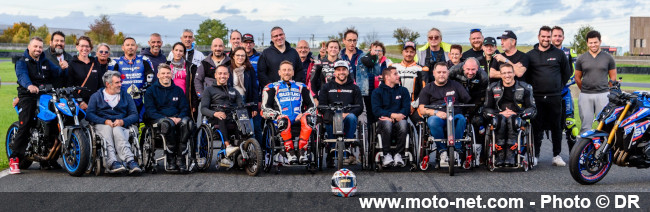 Le pilote français paraplégique Stéphane Paulus inspire Wayne Rainey !