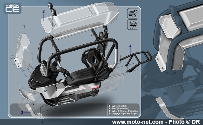BMW Motorrad dévoile sa rétro-vision du scooter à conduire sans casque  BMW Motorrad dévoile sa rétro-vision du scooter à conduire sans casque