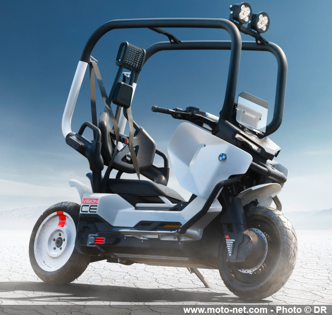 BMW Motorrad dévoile sa rétro-vision du scooter à conduire sans casque  BMW Motorrad dévoile sa rétro-vision du scooter à conduire sans casque