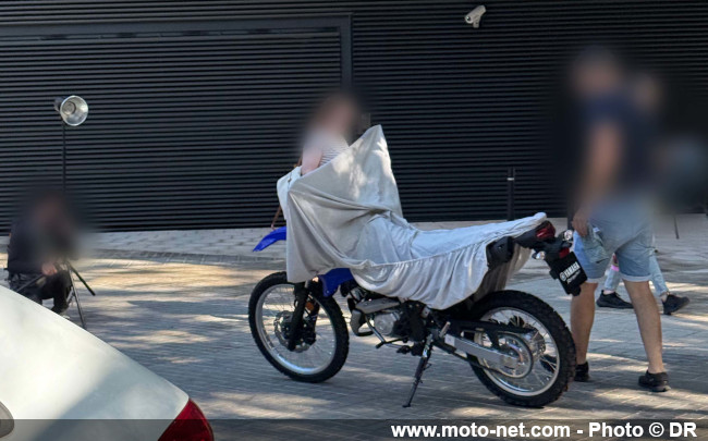 Une future moto Yamaha photographiée en plein séance... photo