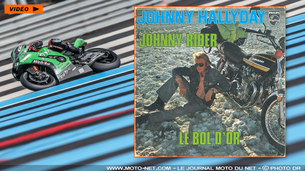 Souvenir du Bol d'Or 1974 : 45 tours de Johnny Halliday !