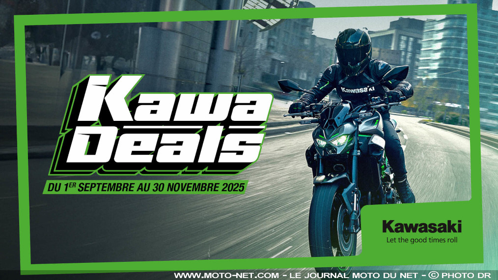 Les motos Kawasaki baissent un peu, beaucoup, passionnément leurs prix