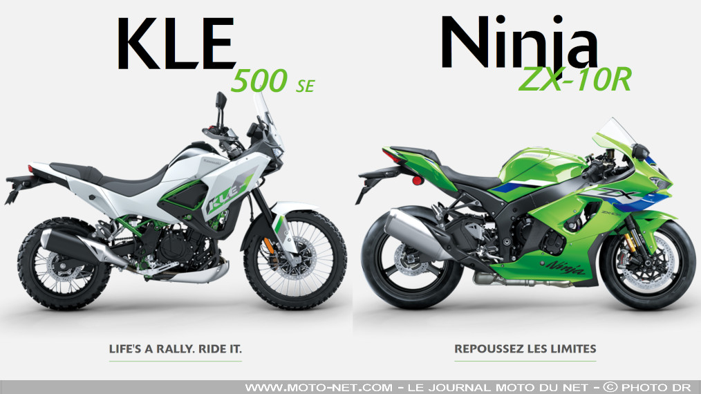 Kawasaki lâche les tarifs de ses KLE500 SE et Ninja ZX-10R
