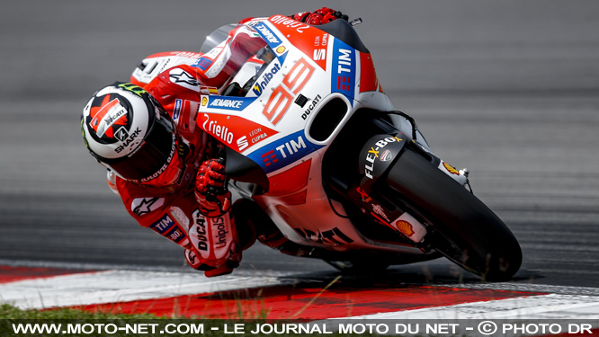 Lorenzo 17ème à Sepang : j'ai encore besoin de temps sur la Ducati