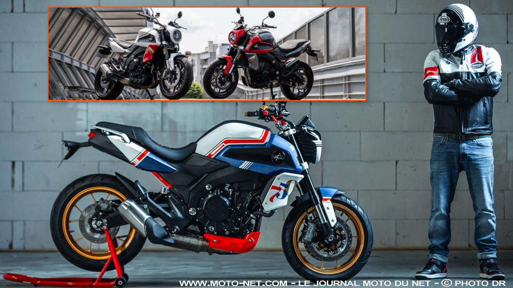 Le roadster Mash FR750 prend l'inspiration du casque Arai Concept X 

Blanc ou Rouge. Ce sont les deux seuls coloris proposés par Mash sur son - tout premier - roadster de moyenne cylindrée, la FR750. Afin de dynamiser ce modèle et ses ventes avec, les responsables de la SIMA ont donné carte blanche (multicolore) à une équipe de préparateurs qui se sont inspiré d'un casque Arai. Découverte.
