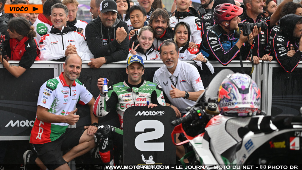 Zarco, 2ème des qualifs allemandes derrière Marquez le SachsenKing 

La forte pluie n'a pas empêché Marc Marquez de signer la pole de &quot;son&quot; GP d'Allemagne 2025. Et comme lors de son historique victoire au Mans, les conditions périlleuses de ce samedi midi au Sachsenring ont permises à Johann Zarco de s'illustrer : le n°5 LCR partira 2ème sur la grille… et sous la flotte, espérons ! Quartararo sera 7ème derrière Alex Marquez.
