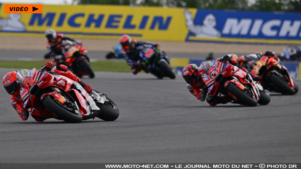 Huitième carton plein 2025 de Marc Marquez au GP de République Tchèque

Le MotoGP était de retour à Brno ce week-end… et Marc Marquez de nouveau vainqueur du Sprint puis du Grand Prix (5ème succès d'affilée, une première pour un pilote Ducati) devant Bezzecchi (3ème podium avec Aprilia) et Acosta (1er Top3 de la saison avec KTM). Le retour du champion Martin s'est soldé par une encourageante 7ème place, derrière Quartararo qui remonte sur Zarco au général.
