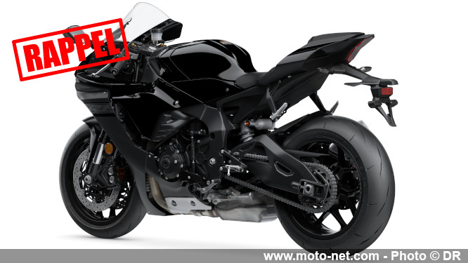 Rappel des Yamaha R1 et R1M pour reprogrammer l'ECU