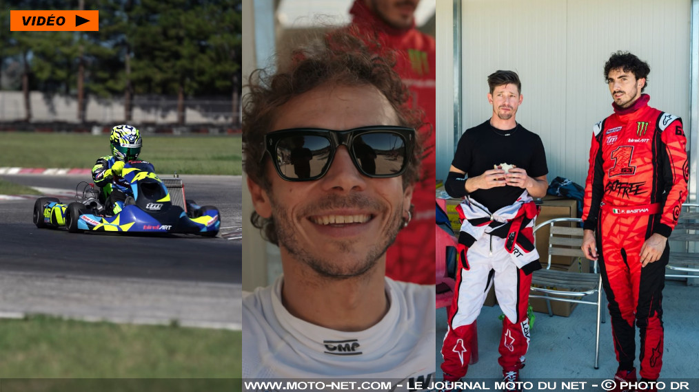 Pecco Bagnaia se ressource auprès de Valentino Rossi… et de Casey Stoner !

Avant de s'envoler pour la traditionnelle tournée du Pacifique du MotoGP, Bezzecchi l'inspiré (excellent lors du dernier GP à Misano), Morbidelli le confirmé (au sein du team VR46 pour 2026) et Bagnaia le secoué (battu par Jorge Martin en 2024, balayé par Marc Marquez en 2025) se sont retrouvés autour de Rossi pour une journée kart. Stoner était là aussi !
