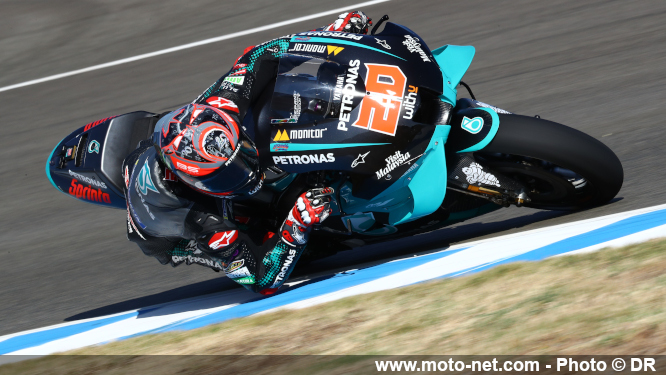 Quartararo pénalisé de 20 mn aux essais libres FP1 du GP d'Espagne MotoGP