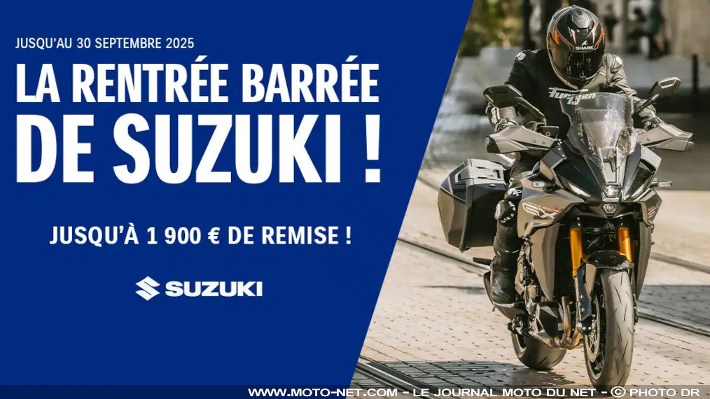 Encore plus d'offres sur les motos Suzuki en cette rentrée 2025