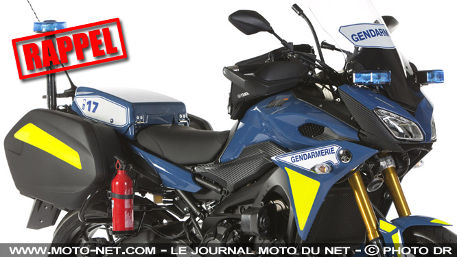 Rappel : Yamaha intervient sur certaines Tracer 900 des forces de l'ordre