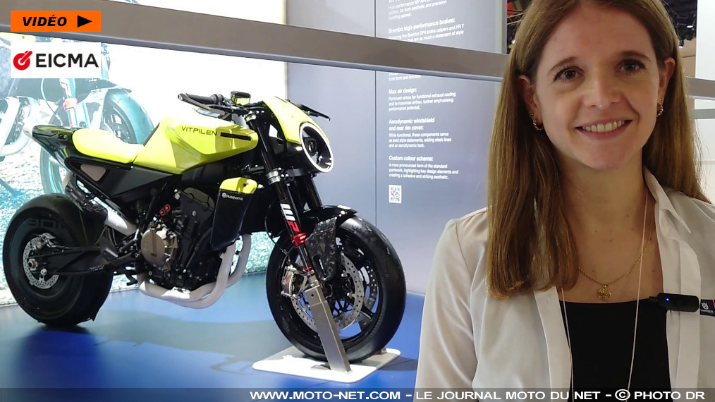 Découverte de la Husqvarna Vitpilen 801 à l'EICMA de Milan