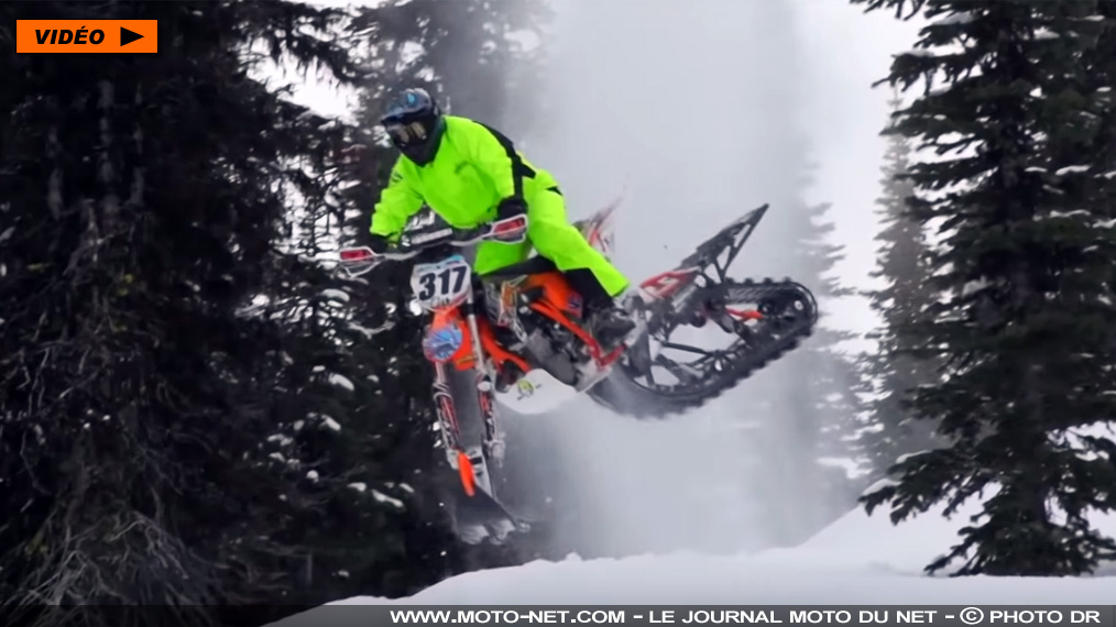[Vidéo] Snow bike : l'alternative moto aux remontées mécaniques